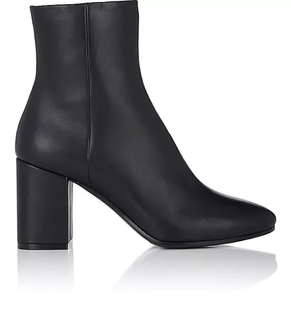 Balenciaga Chunky-Heel Leather Ankle Boots | Barneys New York