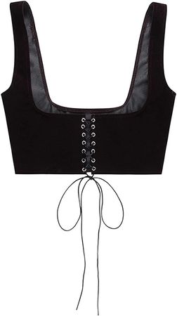 Amazon.com: Women Lace Up Underbust Corset Renaissance Bustier Corset Vest Sexy Waist Trainer Belt Corset Top with Straps: Clothing, Shoes & Jewelry