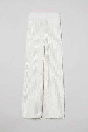 Knit Pants - Cream - Ladies | H&M US