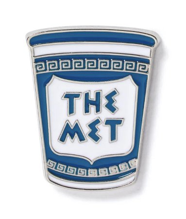 THE MET STORE Greek Coffee Cup Enamel Pin