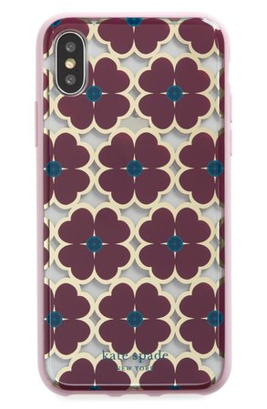 kate spade new york graphic clover iPhone X/Xs, Xs Max & XR case | Nordstrom