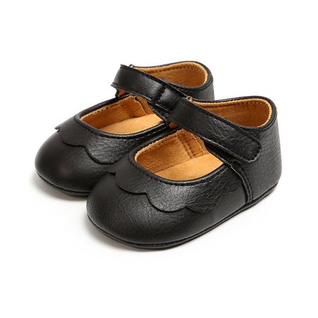 0-18M Infant Baby Girl PU Leather Soft Crib Anti-slip First Walkers Shoes - Walmart.com