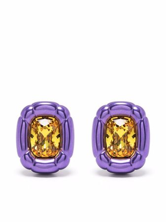 Shop Swarovski Dulcis clip earrings with Express Delivery - FARFETCH