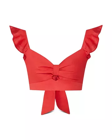 BCBGeneration Ruffled Bralette Top | Bloomingdale's red