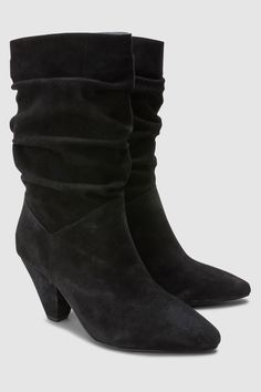 Buffalo black slouchy suede boots