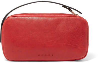 Leather Clutch - Red