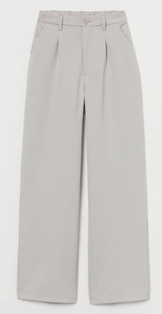 wide leg trousers H&M  beige