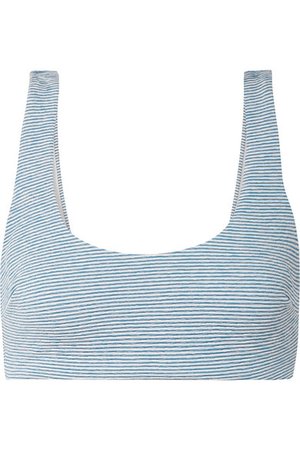 Mara Hoffman | Lira striped jacquard-knit bikini top | NET-A-PORTER.COM