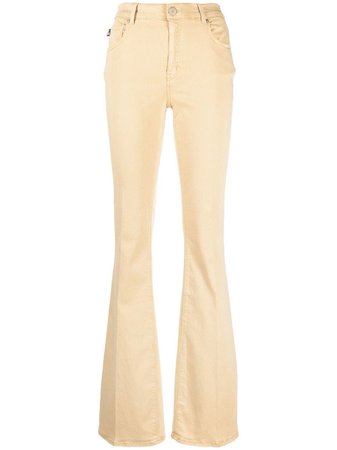 Love Moschino Flared five-pocket Trousers - Farfetch
