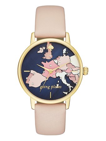 metro going places vachetta leather watch | Kate Spade New York