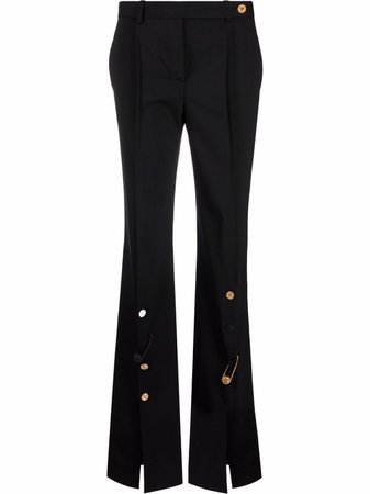 Versace mid-rise Flared Leg Trousers - Farfetch