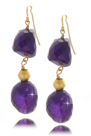 BY THE STONES ROSARY Smoky Amethyst Earrings – PRET-A-BEAUTE.COM