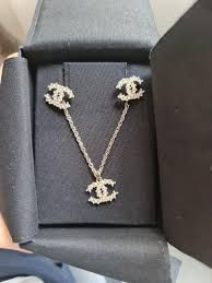 chanel earrings necklace and bracelet set - Google Search