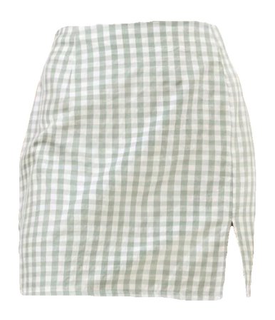 Pastel Green Tartan Skirt
