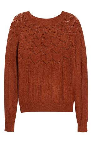 ASTR the Label Pointelle Sweater | Nordstrom