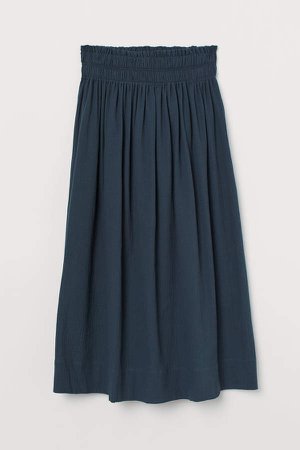 Cotton Skirt - Blue