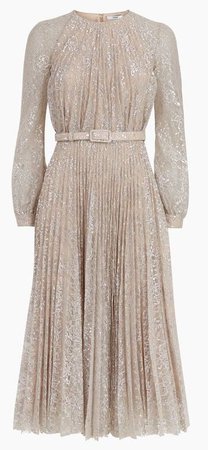 Erdem ‘Rhona’ Metallic Floral Lace Dress.