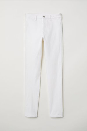 Skinny High Ankle Jeans - White - | H&M US