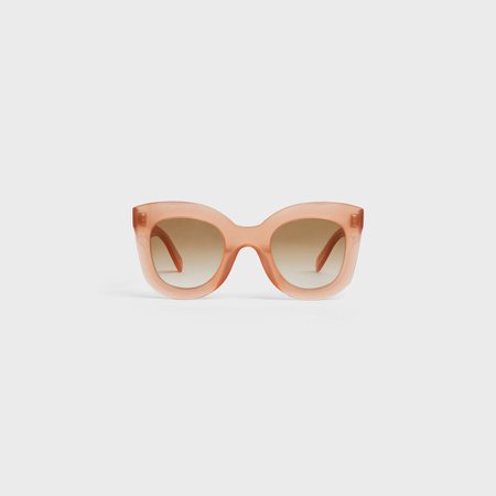 Butterfly Sunglasses in Acetate - Pink | CELINE
