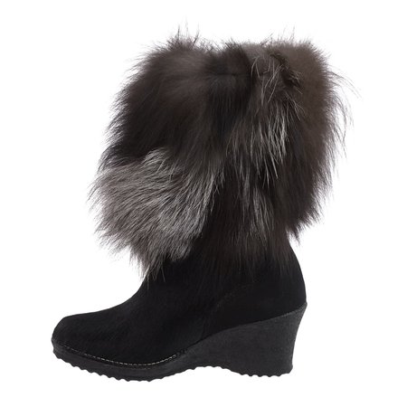 brown boots with fur - Google Search
