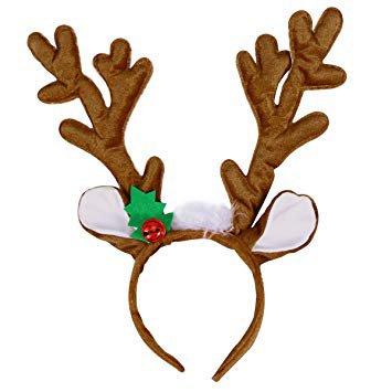 TOYMYTOY Reindeer Antler Headband Hair Hoop Headpiece Reindeer Plush Toy for Christmas Costume Party, Party Hats - Amazon Canada