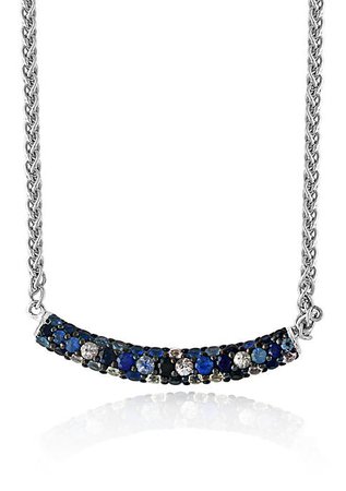 Effy® Sapphire Pendant Necklace in Sterling Silver