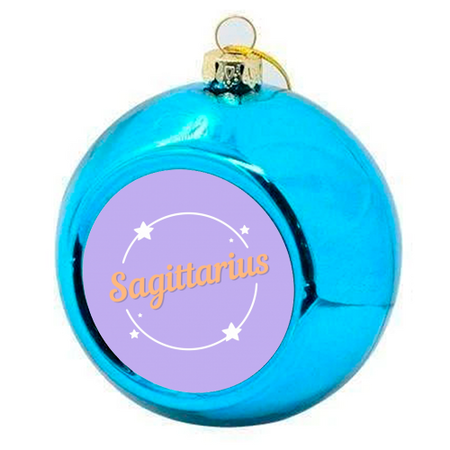 Colourful Christmas baubles on ArtWOW: Star sign Sagittarius by The Girl Next Draw