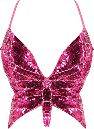 pink butterfly top