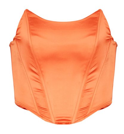 silk crop orange top
