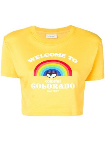 Chiara Ferragni Welcome To Colorado T-shirt $130 - Buy Online - Mobile Friendly, Fast Delivery, Price