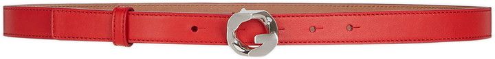 'G' Chain Buckle Leather Belt