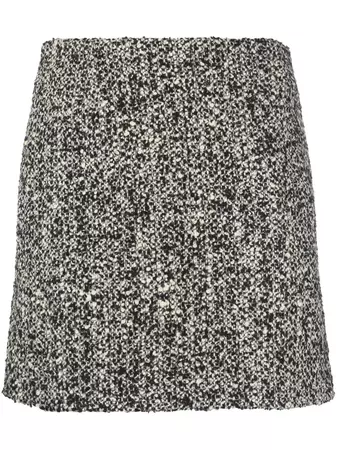 AMI Paris A-line Tweed Skirt