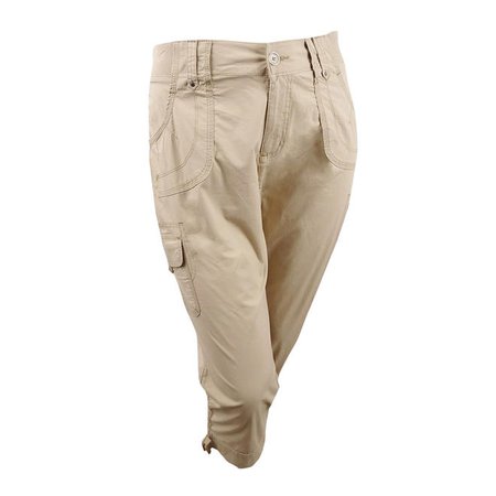 Lee Platinum Women's Plus Size Cropped Cargo Pants