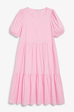 Maxi cotton dress - Pink - Maxi dresses - Monki DK