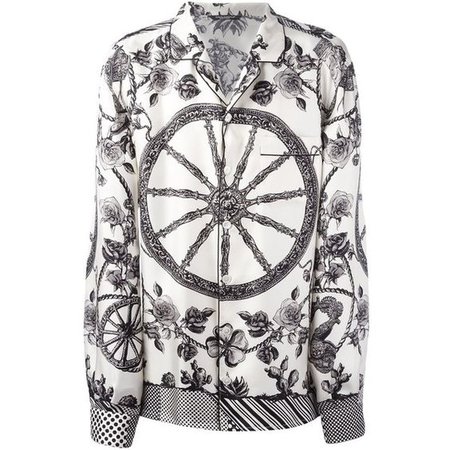 Dolce & Gabbana wheel print pyjama shirt