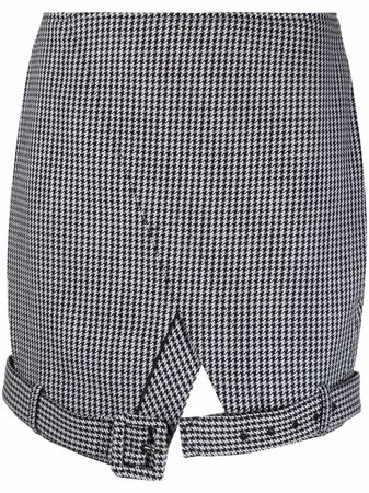 Martine Rose Checked Fitted Mini Skirt - Farfetch