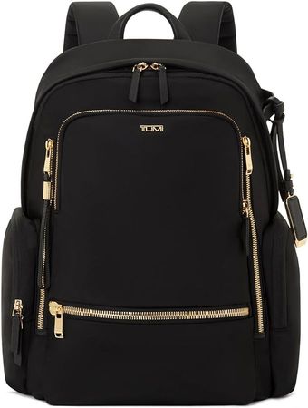 Amazon.com | TUMI - Voyageur Celina Backpack - Men's & Women's Backpack - Travel Bag - Black & Gold Hardware | Casual Daypacks