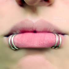 lip bites piercing - Google Search