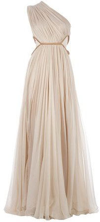 Maria Lucia Hohan Keisha Dress - Lyst ... Grecian one shoulder gown