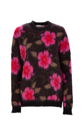 Printed Mohair-Blend Sweater by La DoubleJ | Moda Operandi
