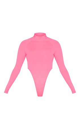 neon pink bodysuit