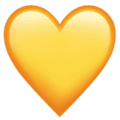 💛 Yellow Heart Emoji (Apple)