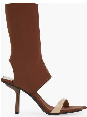 brown heel boot
