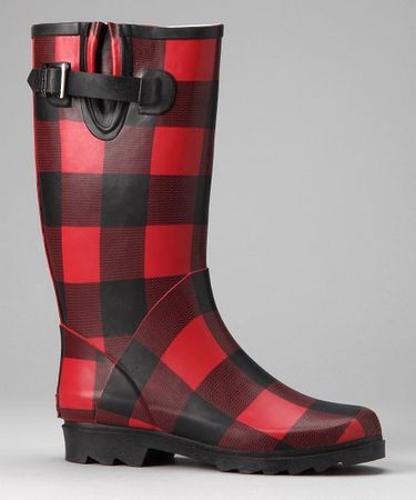 Red Buffalo Plaid Rain Boot | Best Price and Reviews | Zulily