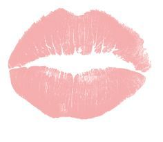 pink lipstick kiss transparent
