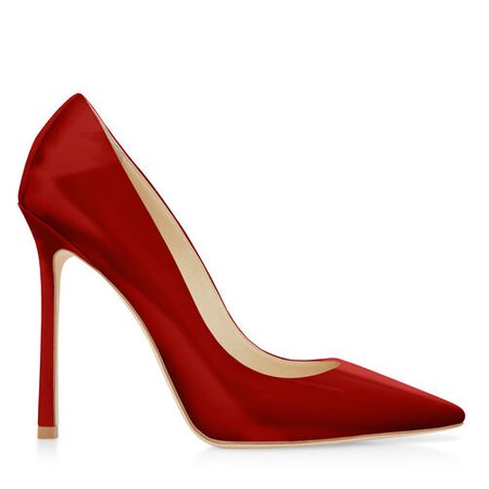Romy 110 Closed Shoe In Red Patent Leather