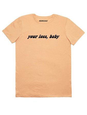 FREE UK SHIPPING Your loss baby T-Shirt 90s grunge kawaii | Etsy