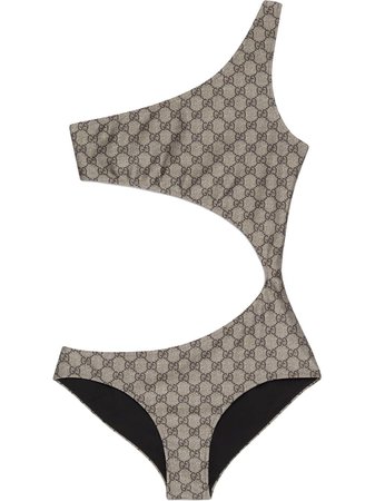 Gucci GG-monogram one-shoulder Swimsuit - Farfetch