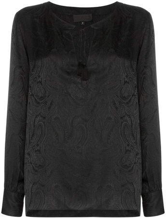 Lucena paisley-print silk blouse