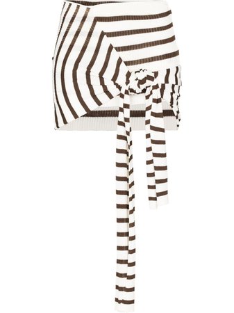 Jean Paul Gaultier side-tie Stripe Mini Skirt - Farfetch
